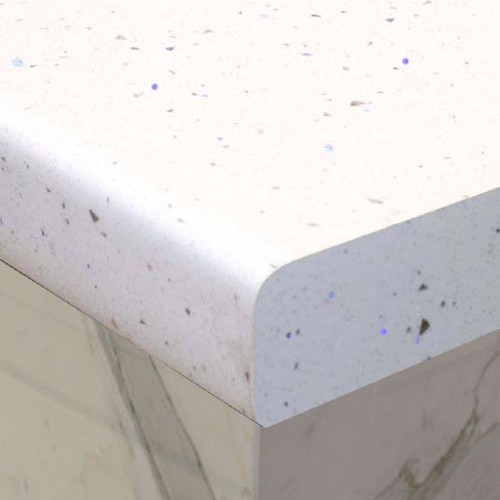 White sparkle kitchen worktop - kitchen,