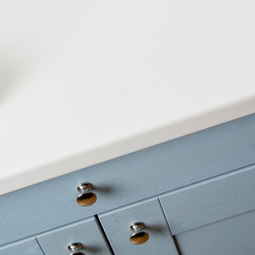 White matt laminate kitchen - matt,