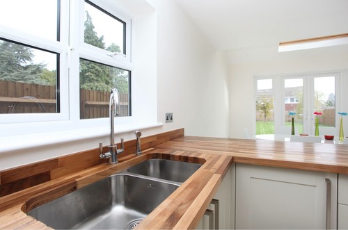 Walnut solid wood worktop - wood, worktop,