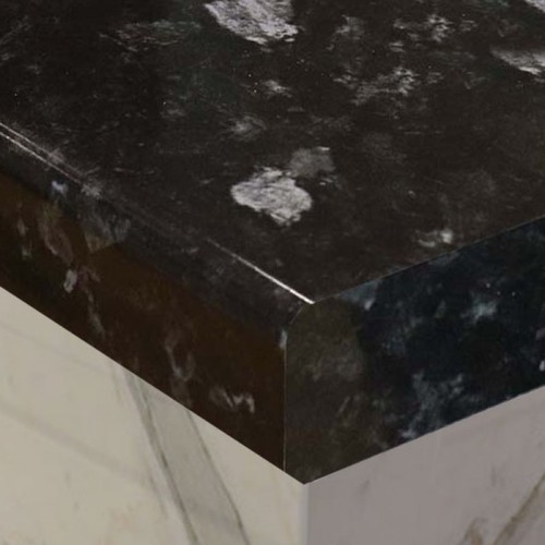 Black flint kitchen - black, worktops