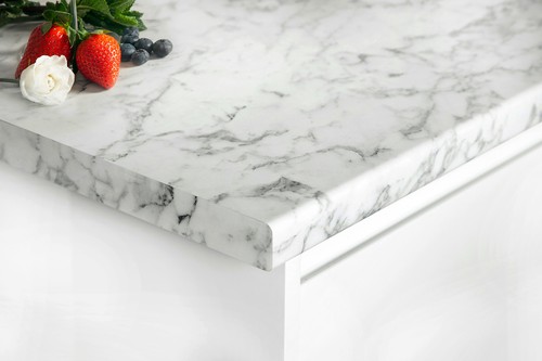 Calacatta marble round edge - calacatta,