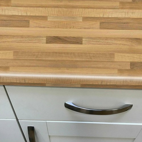 Oak block effect kitchen - block,